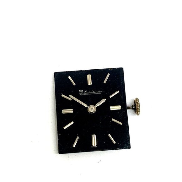 Lucien Piccard Watch Black Dial Swiss Mechanical Movement WORKS FOR REPAIR PARTS - Picture 1 of 8